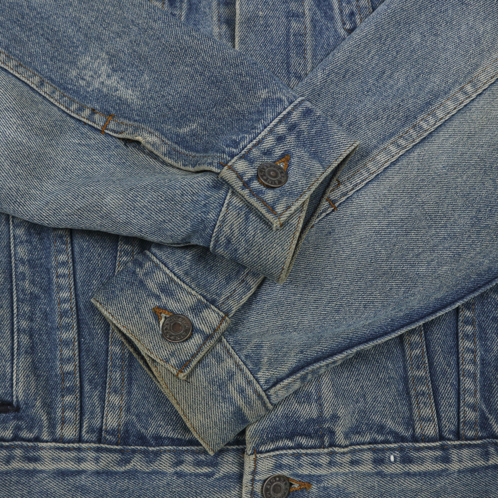 80s Plain Pockets JCPenney USA Trucker Denim Jacket Size M