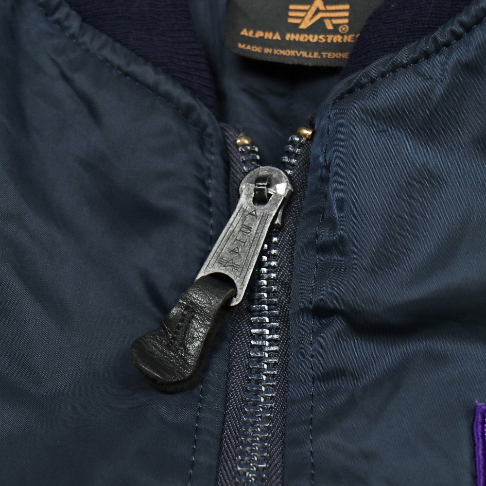 90s Alpha Industries MA-1 Jacket Ground Crew Size M