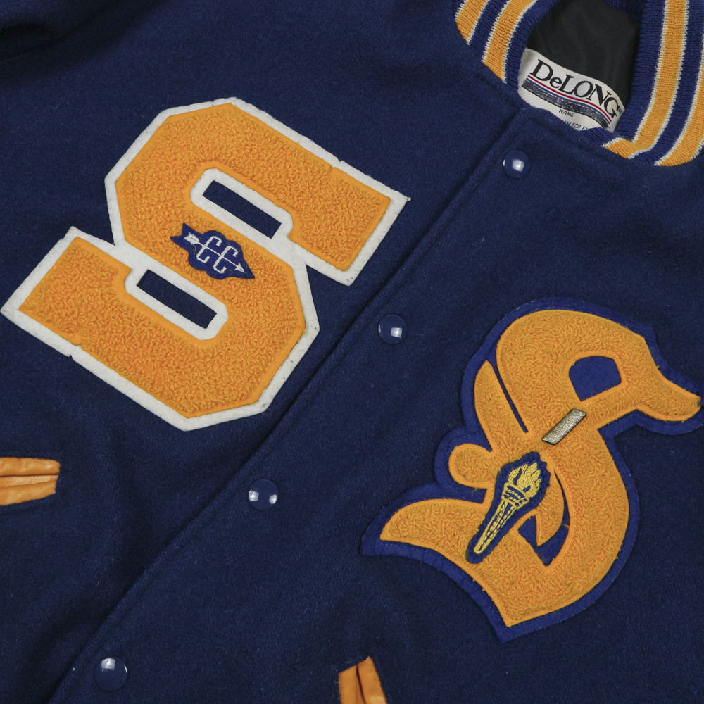 90s DeLong Made in USA Varsity Jacket Size M