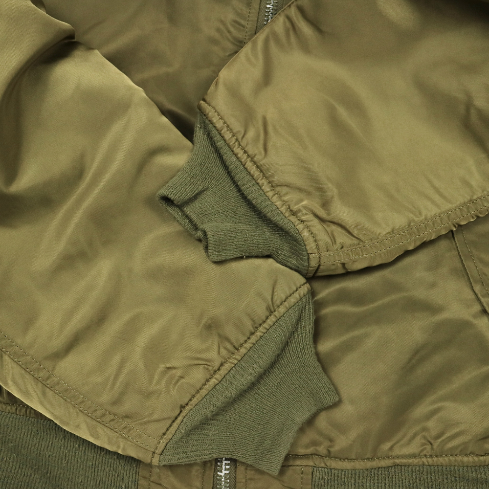 90s Alpha Industries MA-1 Jacket Ground Crew Size L