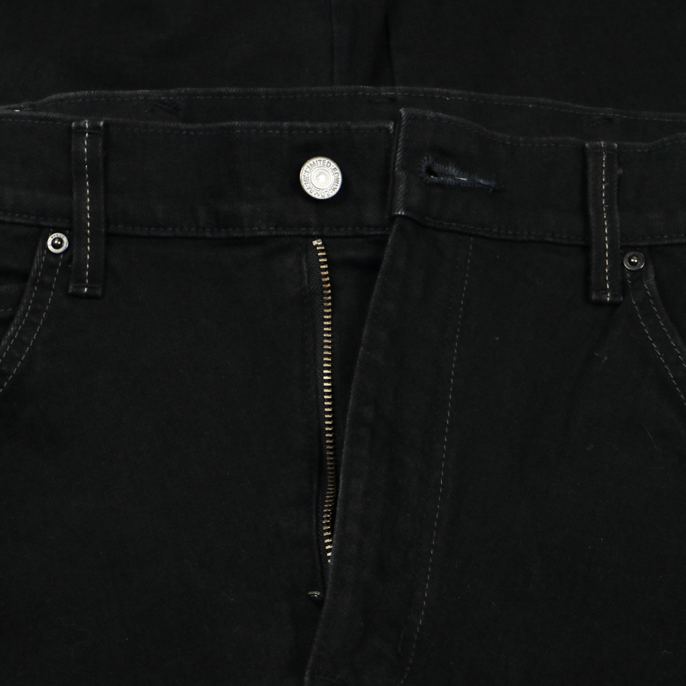 Edwin Japan Black Denim Engineered Jeans Size 34