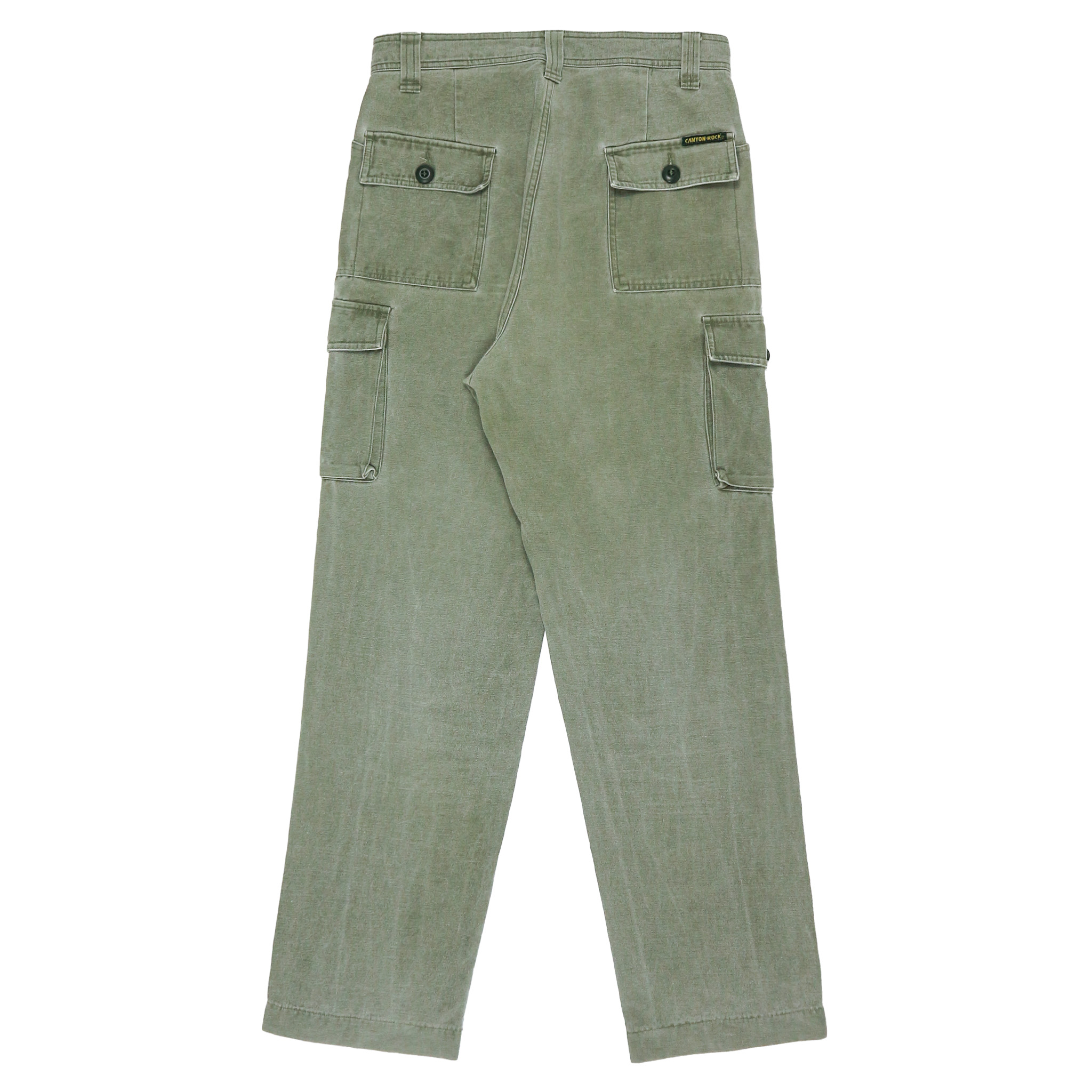 Canyon Rock Olive Sateen Cargo Pants Size 29