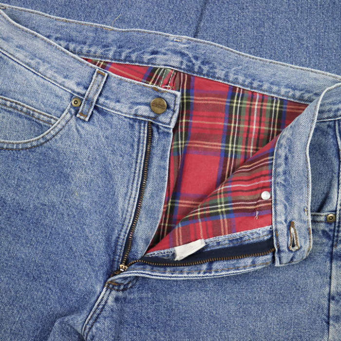 90s L.L.Bean Flannel-lined Denim Jeans Size 30