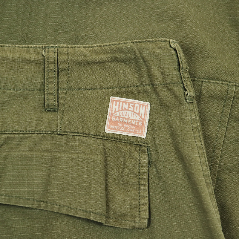 Hinson Olive Ripstop Utility Cargo Pants Size 32