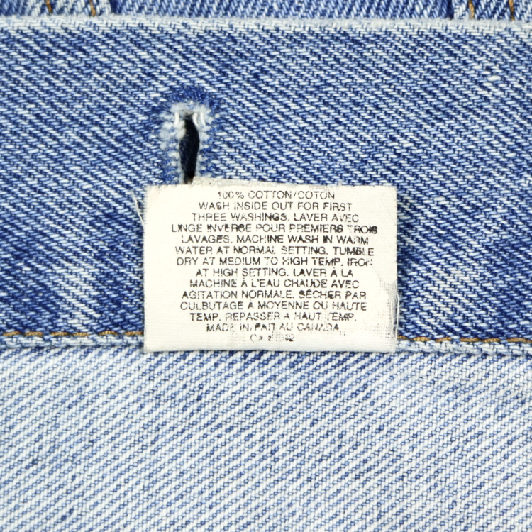 80~90s Levi's Made in Canada Denim Jacket Size XL