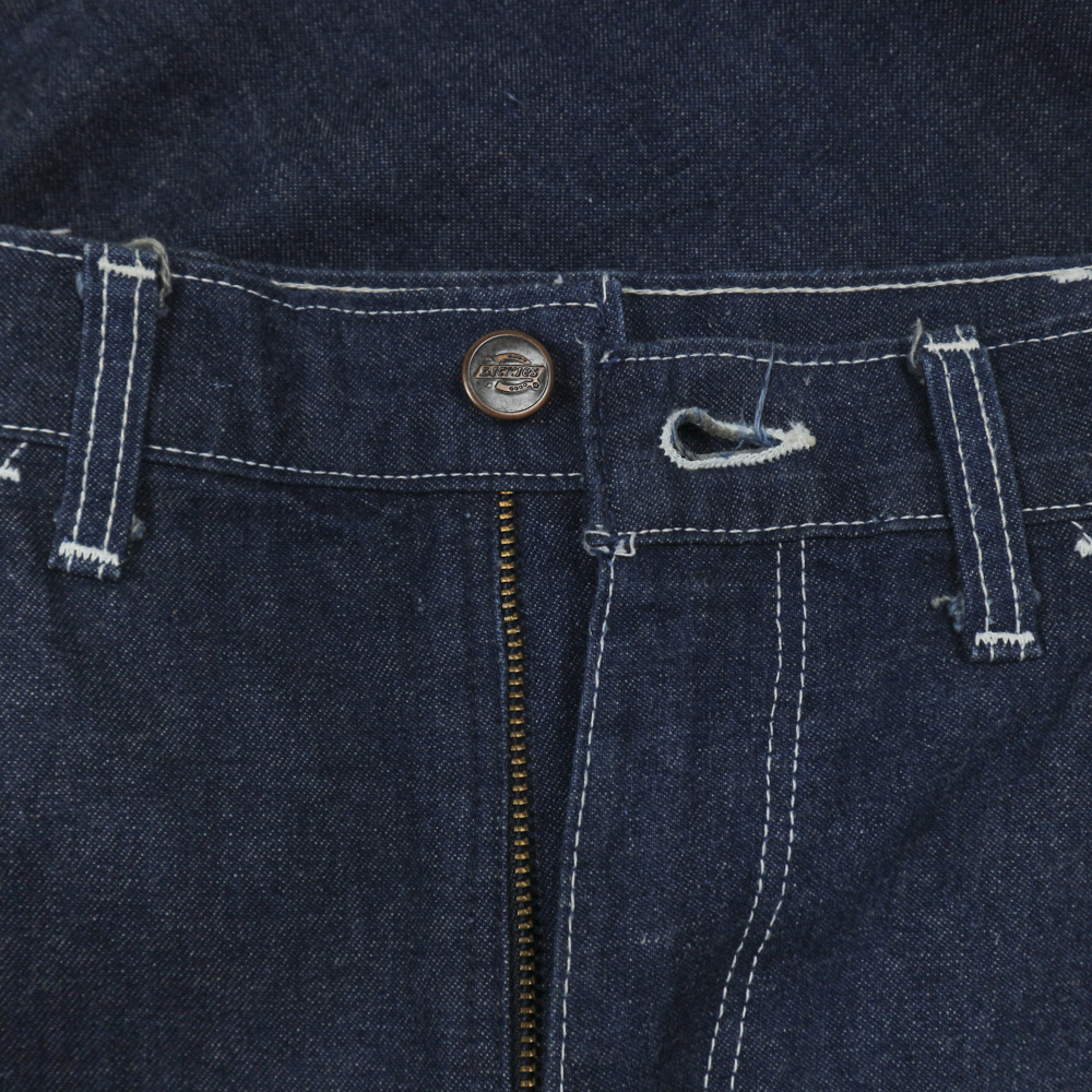 Vtg 80s Dickies Denim Carpenter Shorts Size 30