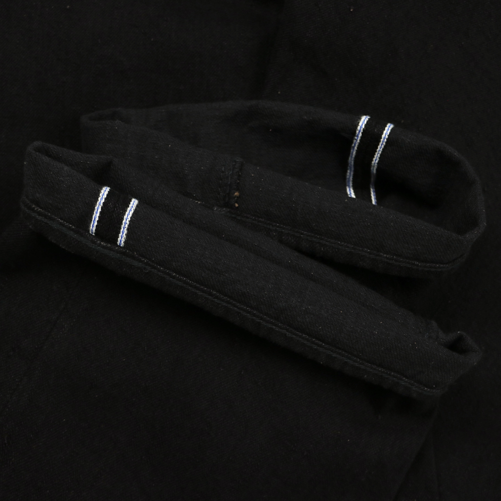 Pure Blue Japan Tea-core Dyed Black Selvedge Jeans TCD-003-BK Size W36