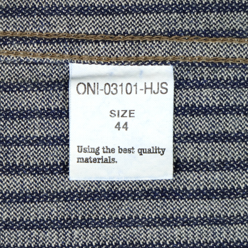 Oni Denim 03101-HJS Striped Denim Coverall Size [44] XL