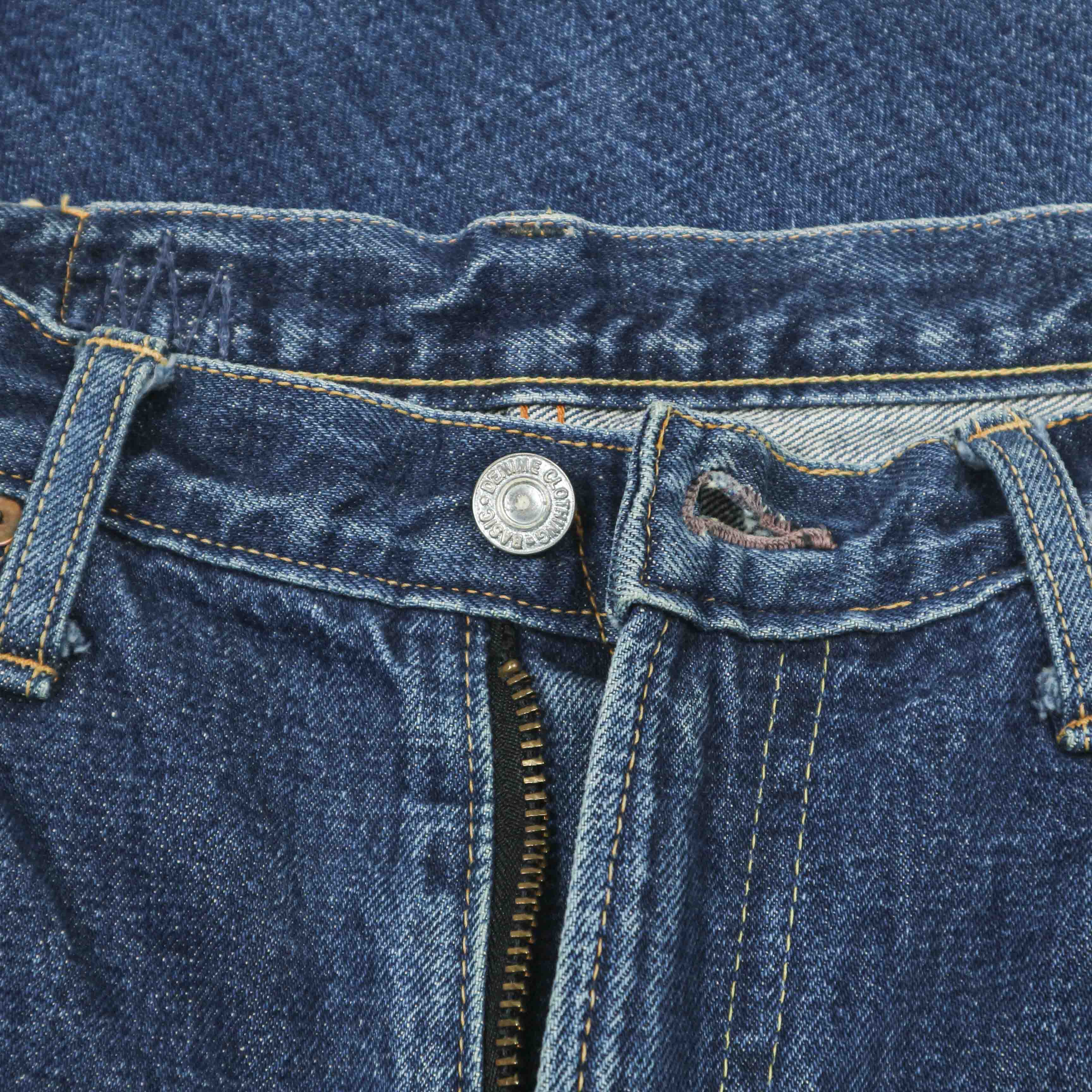 90s Denime Japan Rare White Selvedge Denim Jeans Size 30