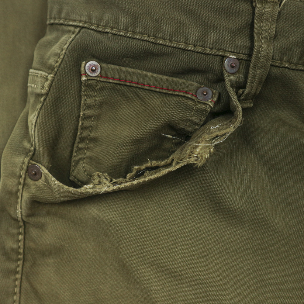 Johnbull Made in Japan Olive 5-pocket Jeans Size 36