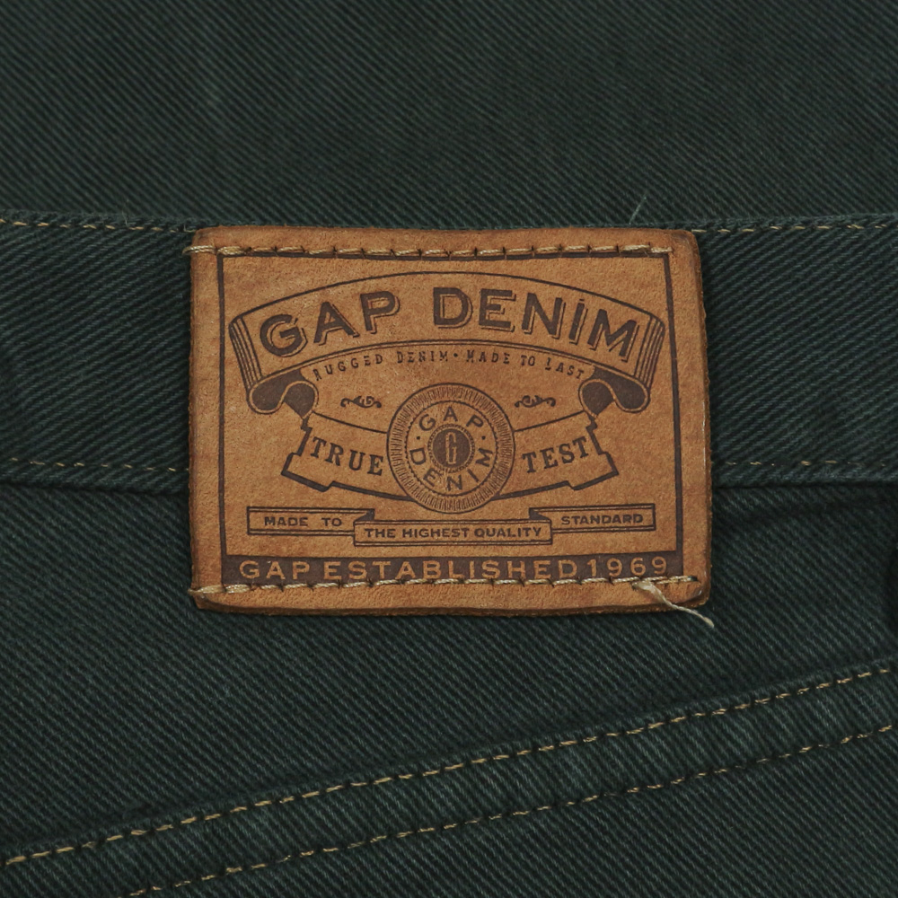 Vtg GAP Made in USA Green Denim Jeans Size 27