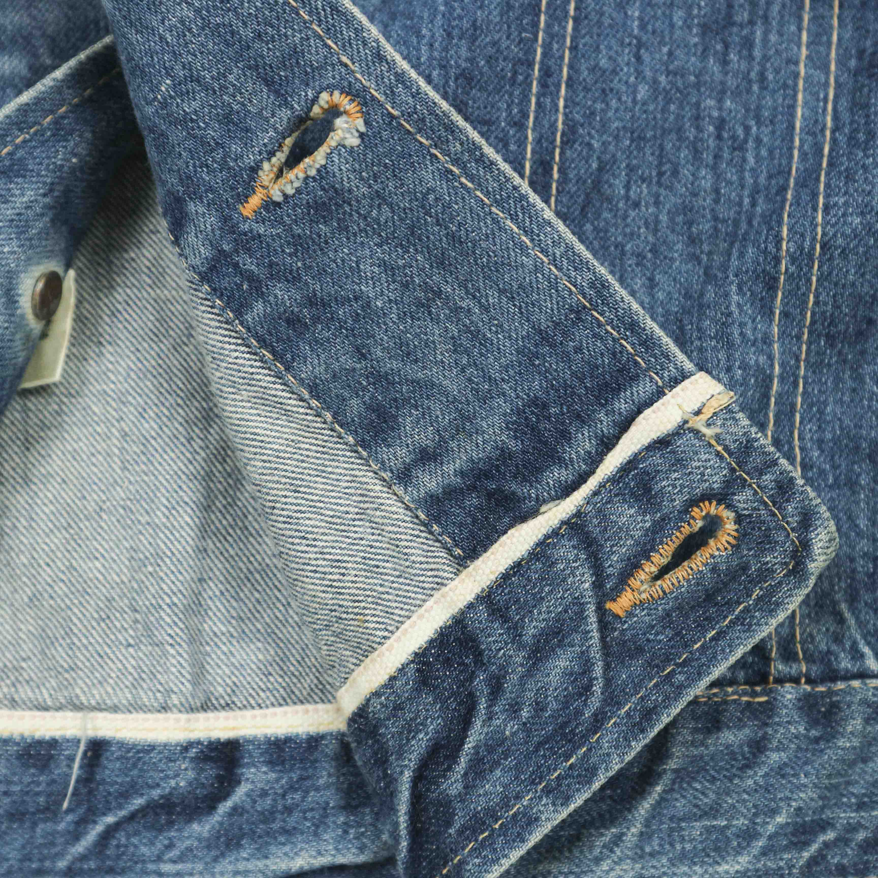 Vintage Bison Japan Selvedge Denim Jacket Size M