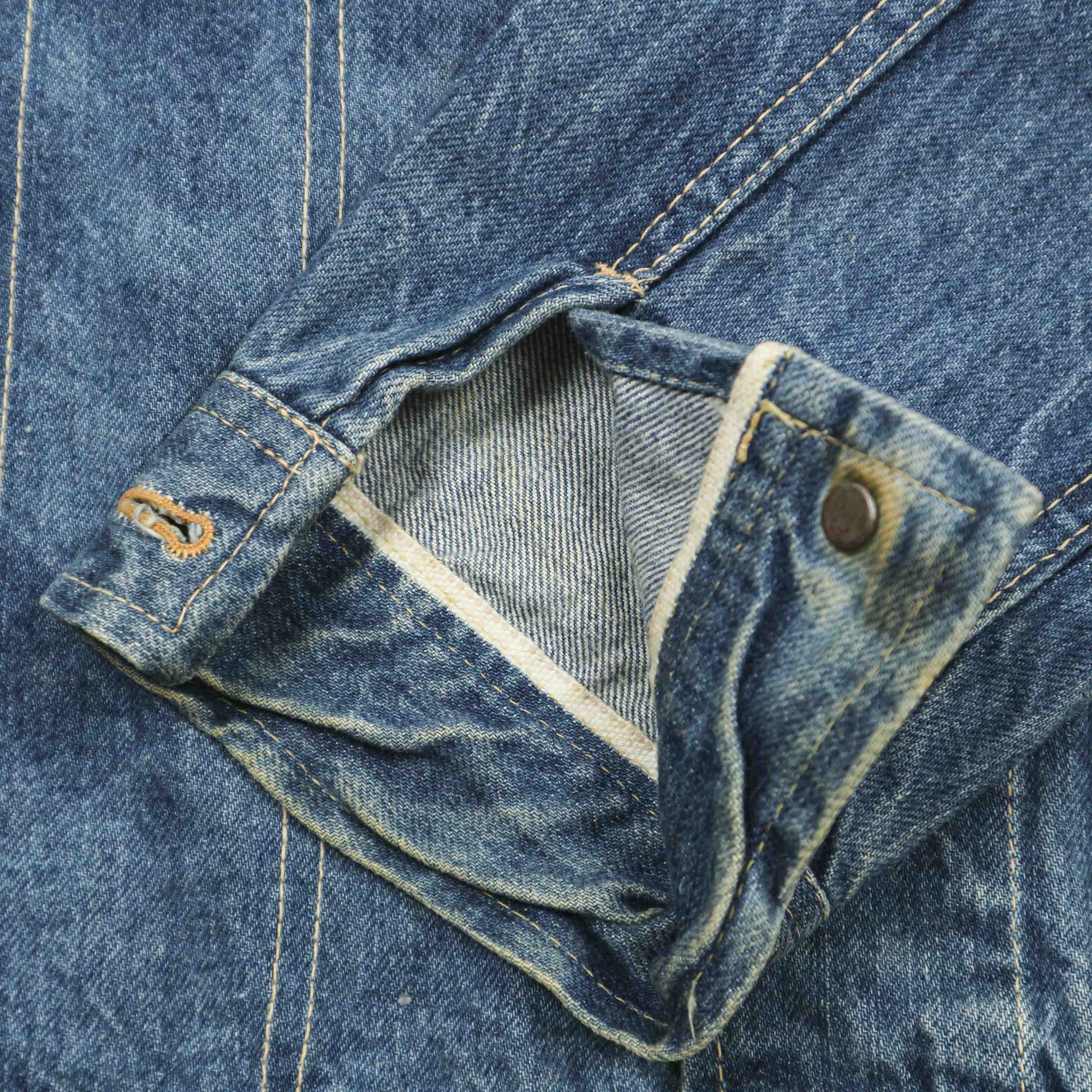 Vintage Bison Japan Selvedge Denim Jacket Size M