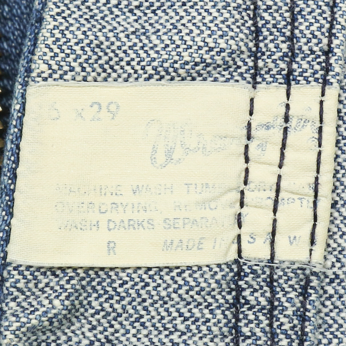 Big John Made in Japan Denim Jeans Size 27