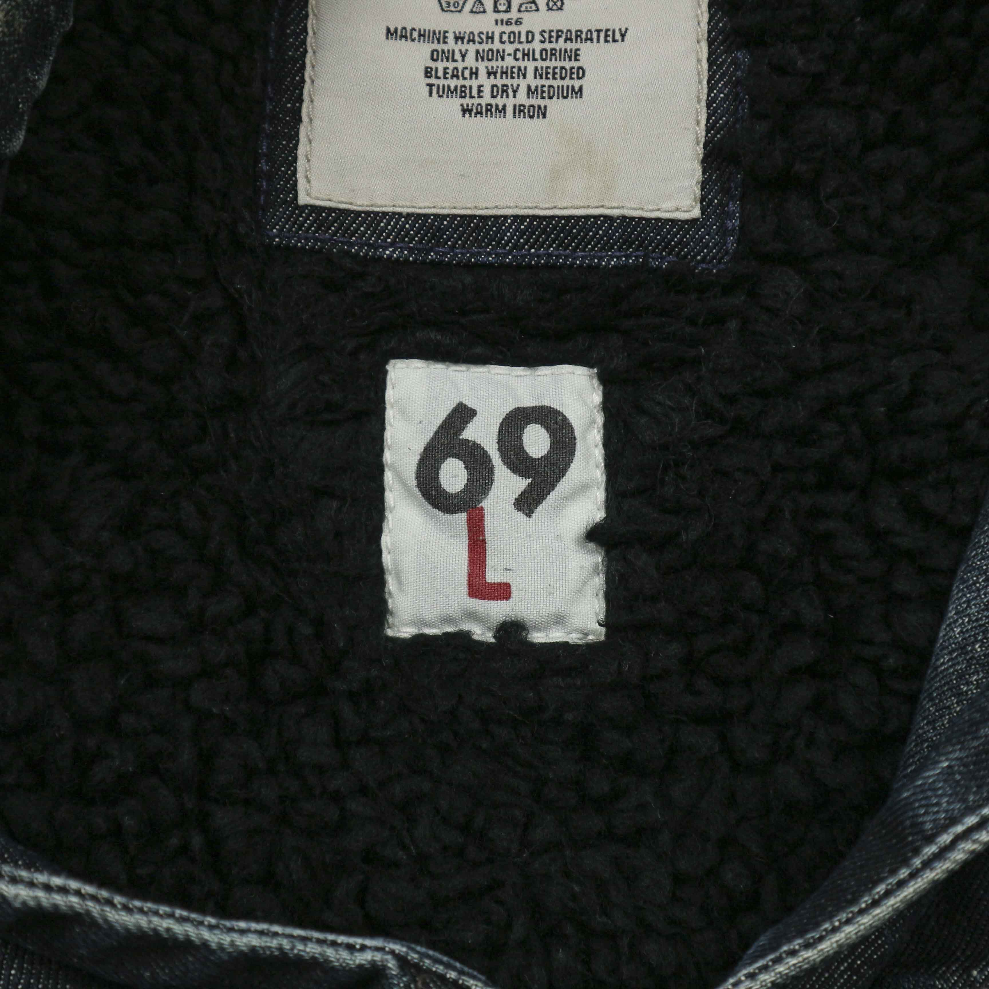 00s GAP Sherpa-lined Denim Jacket Size L