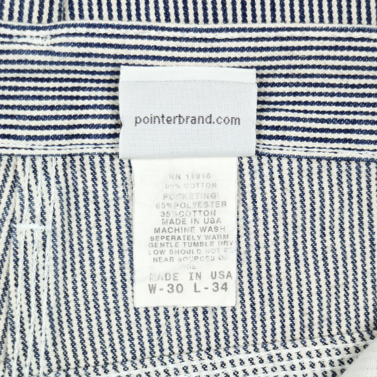 Pointer USA Hickory Stripe Work Pants Size 29