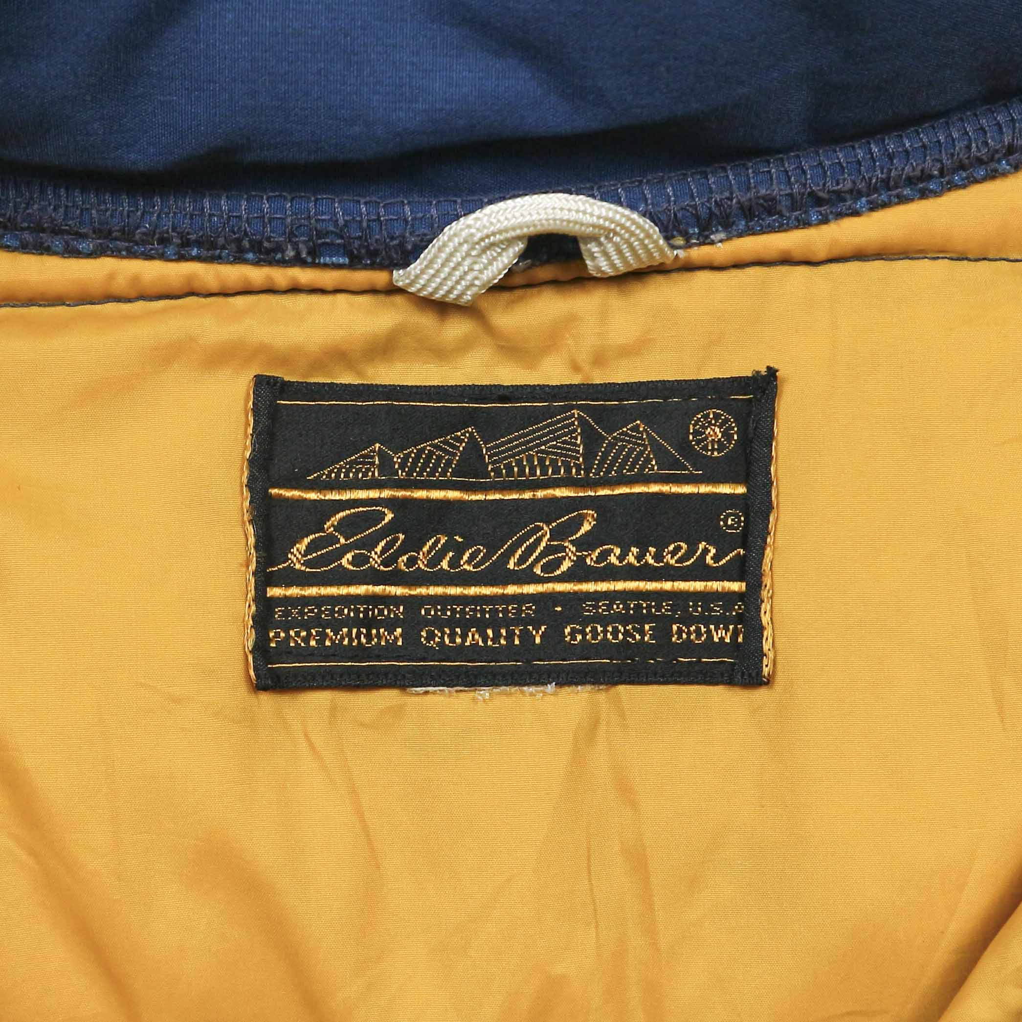 Vintage 80s Eddie Bauer Hooded Down Jacket Size L