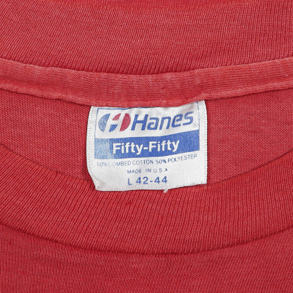 Vintage 80s Hanes USA Coca-Cola Print T-Shirt Size L