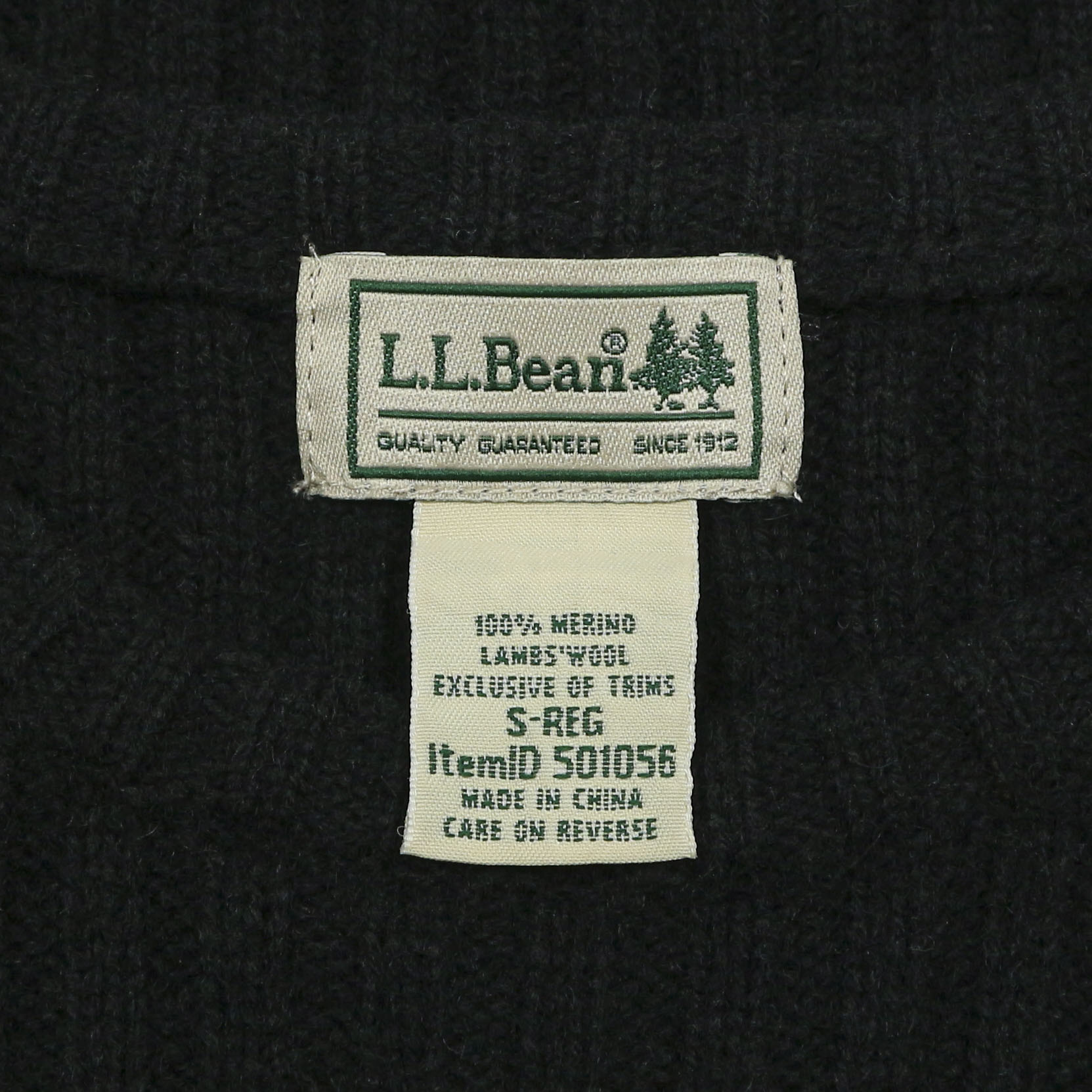 L.L.Bean Outdoor Merino Wool Sweatshirt Size S