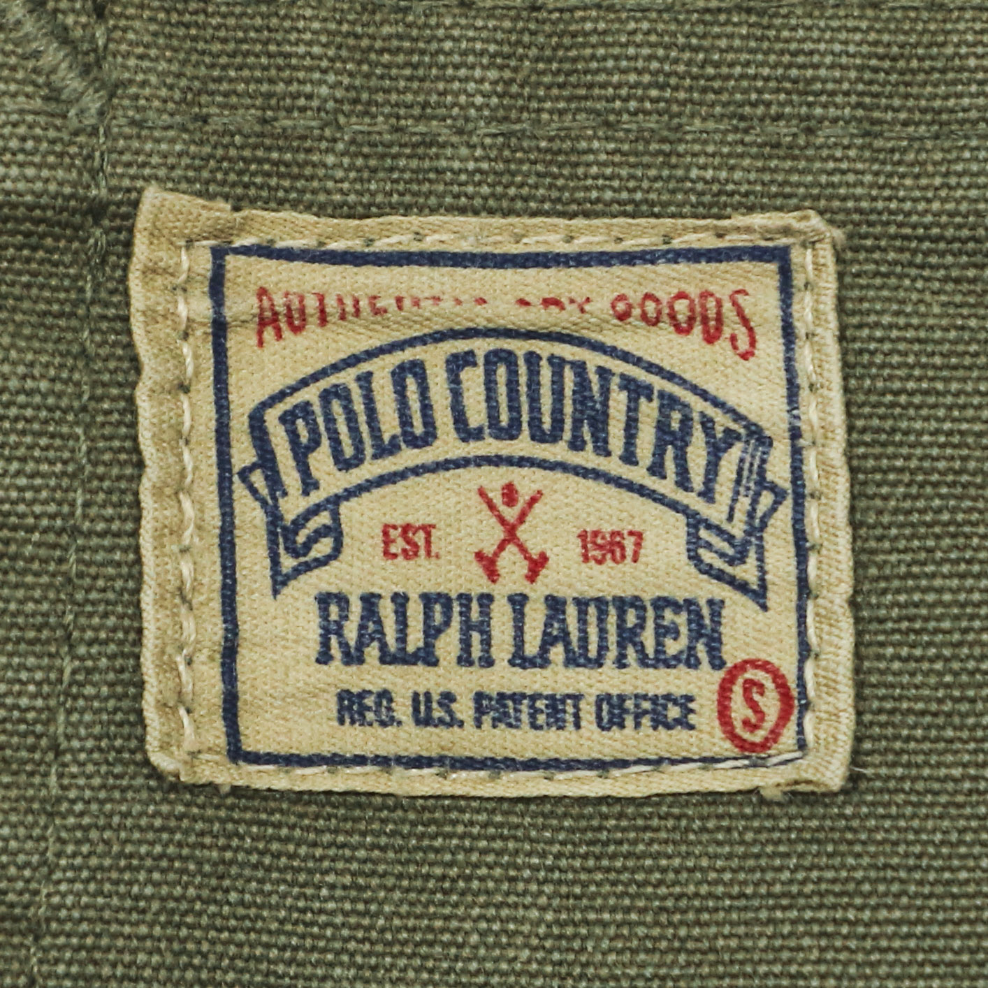 80s Polo Country by Ralph Lauren Olive Canvas Jacket Size L