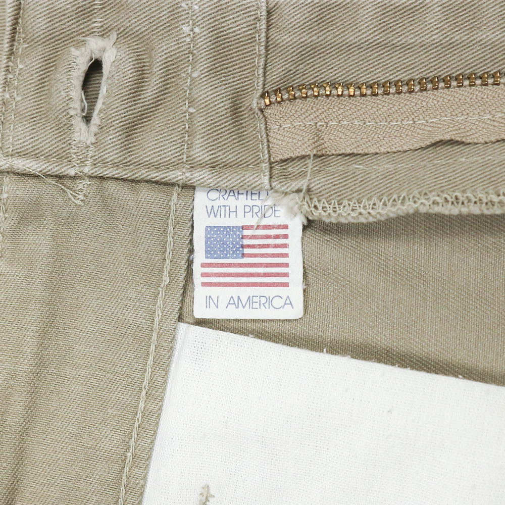 Vtg 70s Gung Ho USA Made Khaki Pants Size 30