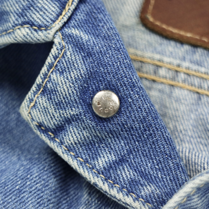 90s Blue Way Trucker Denim Jacket Size M