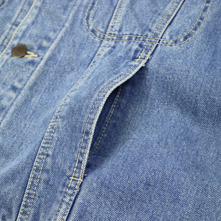 90s Blue Way Trucker Denim Jacket Size M