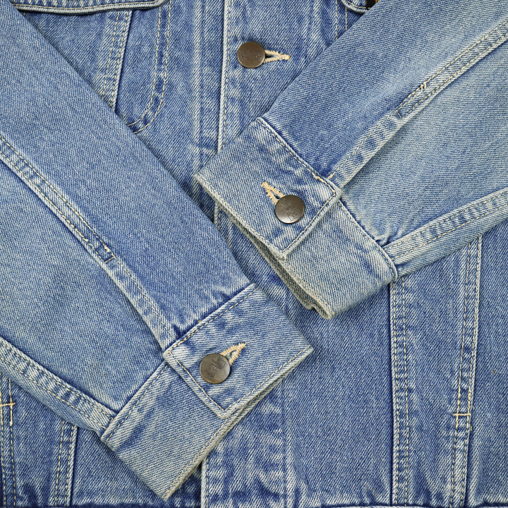 90s Blue Way Trucker Denim Jacket Size M