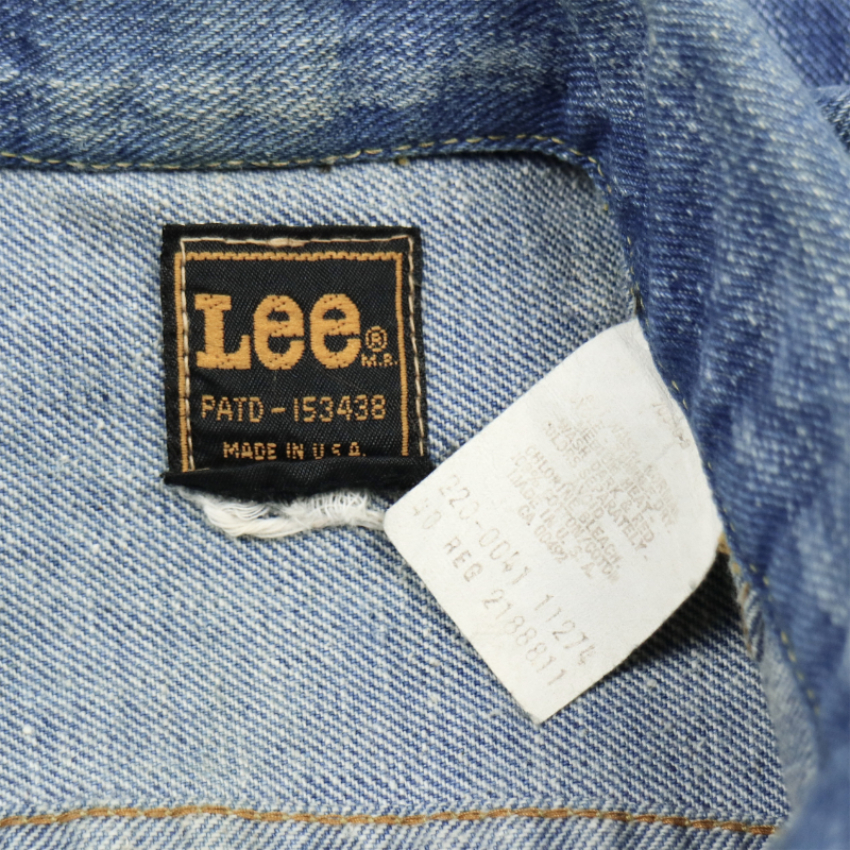 Vintage 80s Lee 220 Denim Jacket Size M