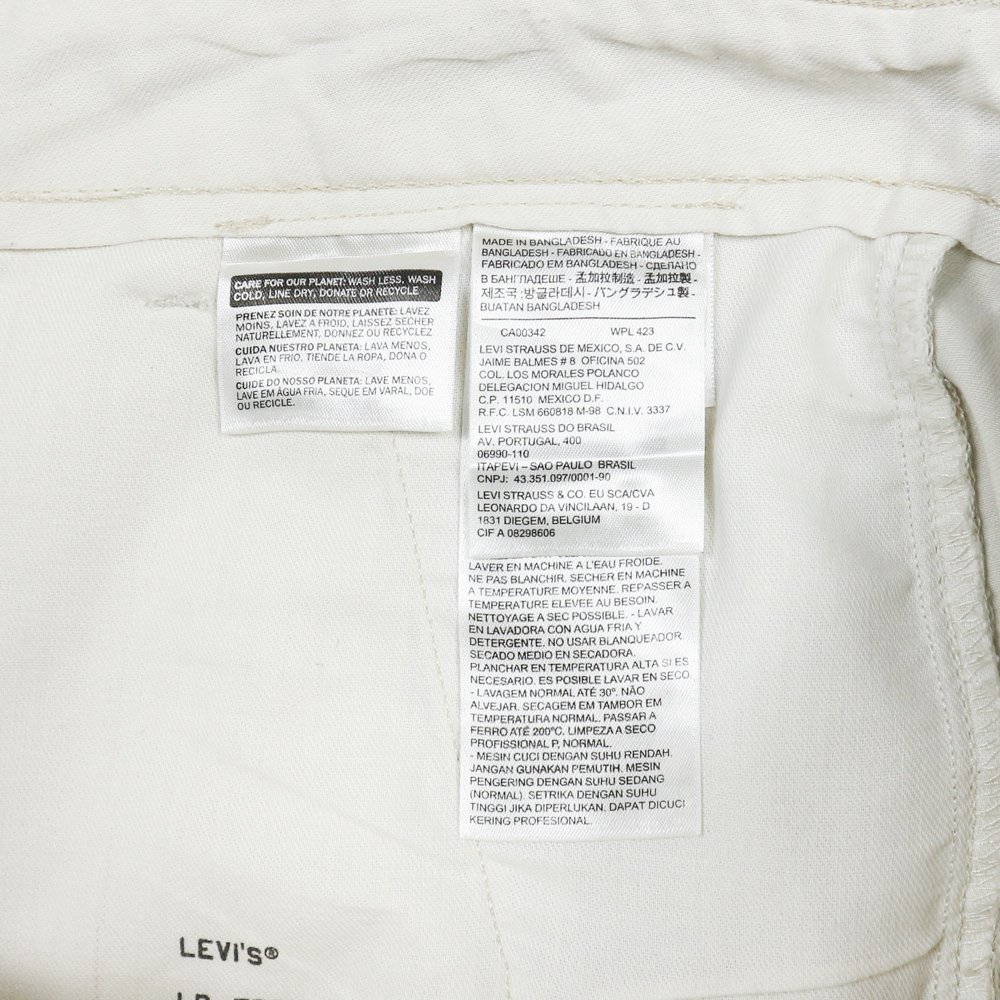 2010s Levi's Cream White Chinos Size 38