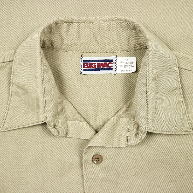 Vtg 70~80s Big Mac Work Uniform Shirt Size L