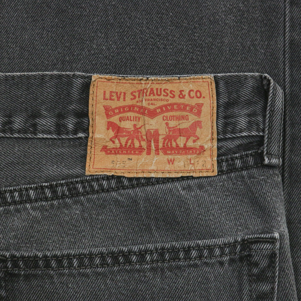 2010s Levi's 505 Faded Black Denim Jeans Size 36