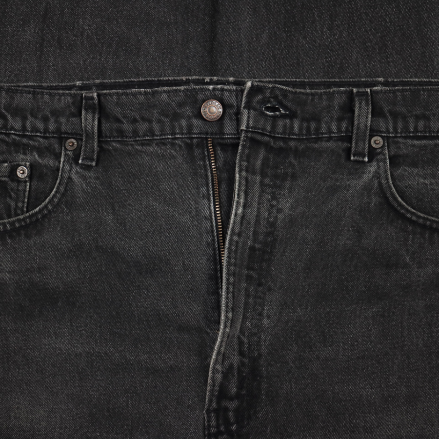 90s Levi's 505 Made in USA Black Denim Jeans Size 38