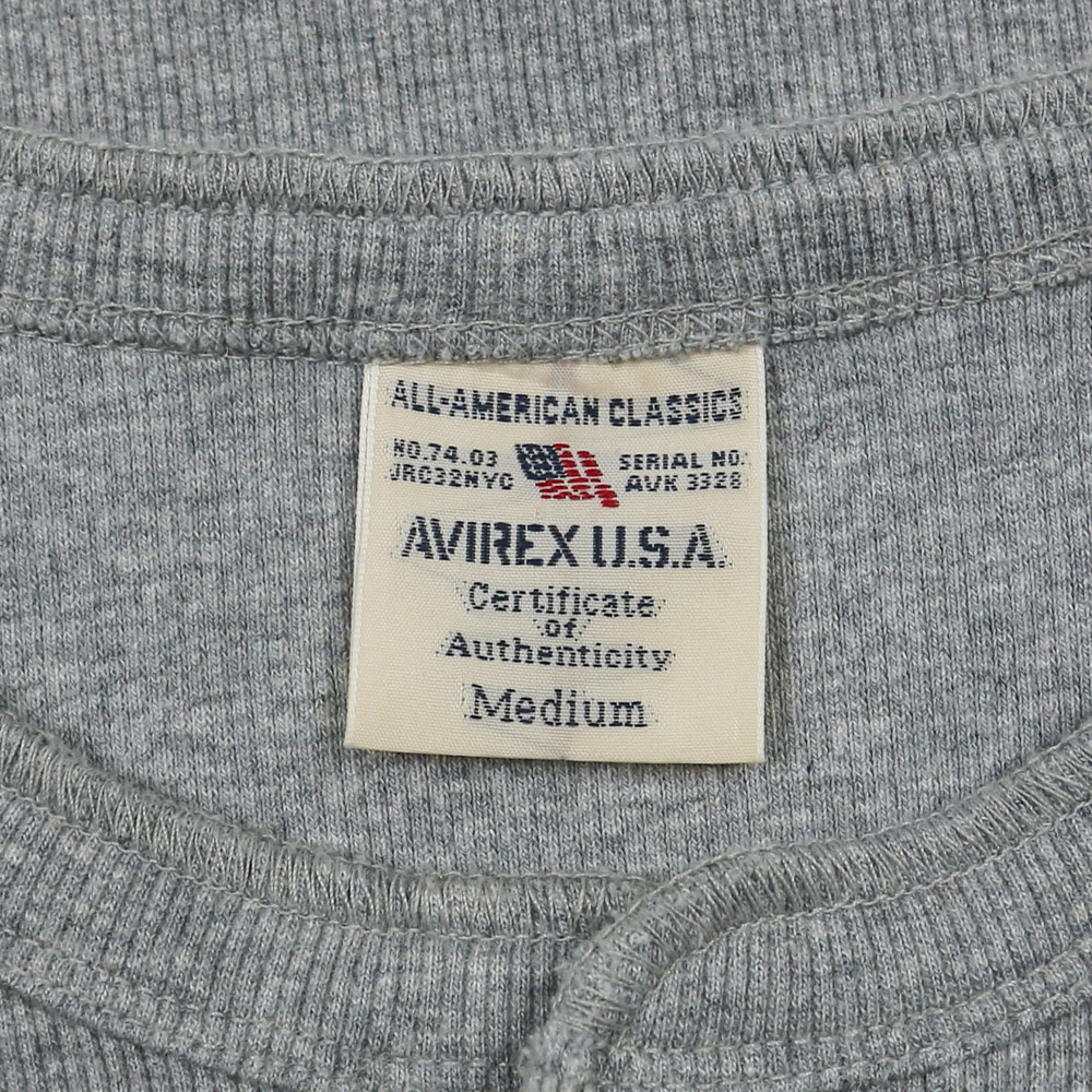 Avirex USA Long-sleeve Henley T-Shirt Size S