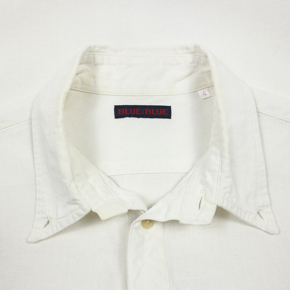 Blue Blue Made in Japan Linen Pull-over Shirt Size L