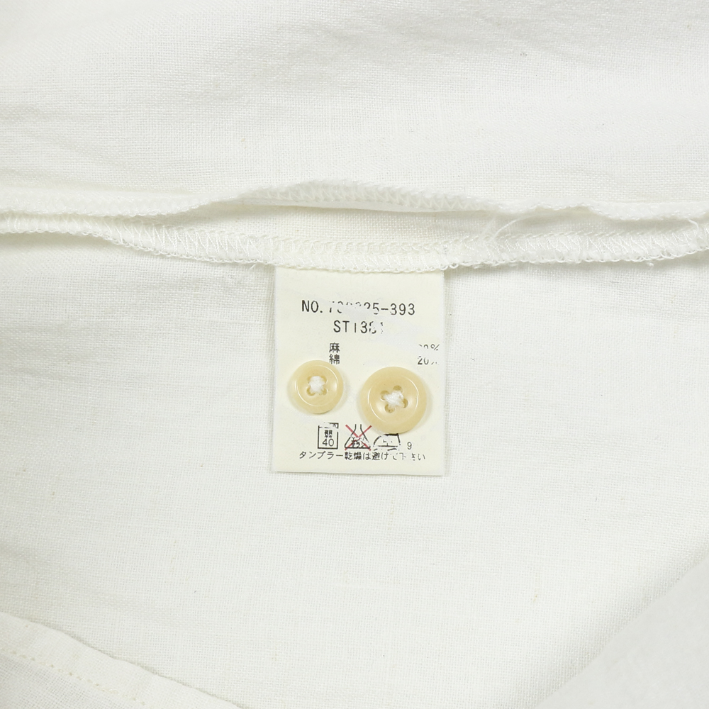 Blue Blue Made in Japan Linen Pull-over Shirt Size L