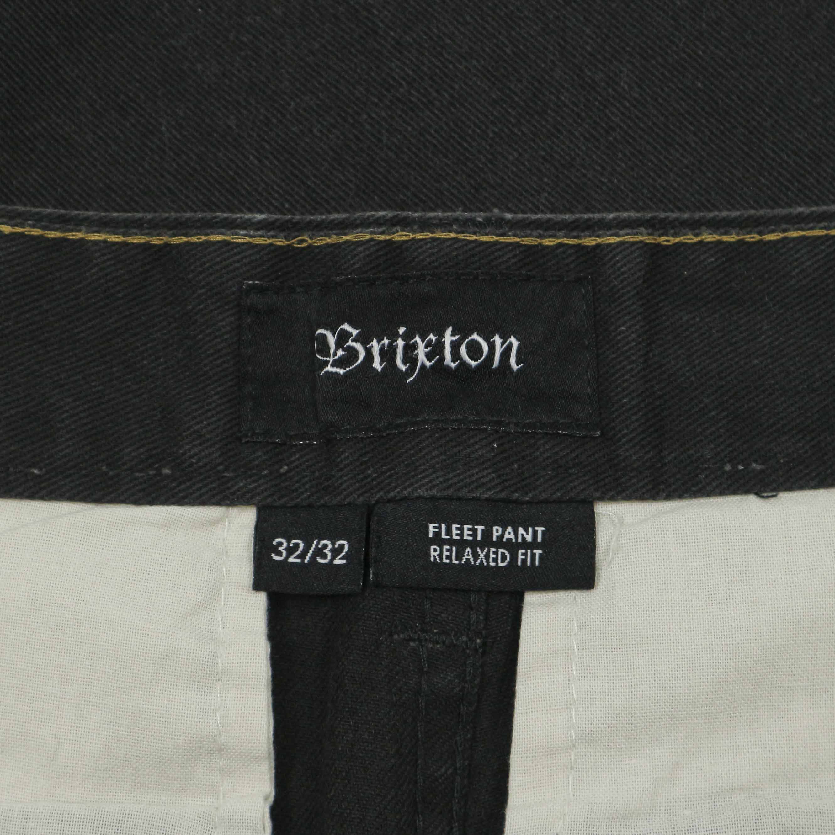 Brixton Relaxed Fit Black Pants Size 31