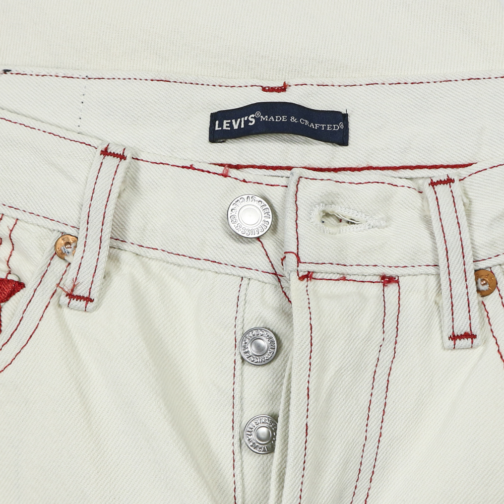 Levi's Made & Crafted 501 White Selvedge Denim Women Size 26