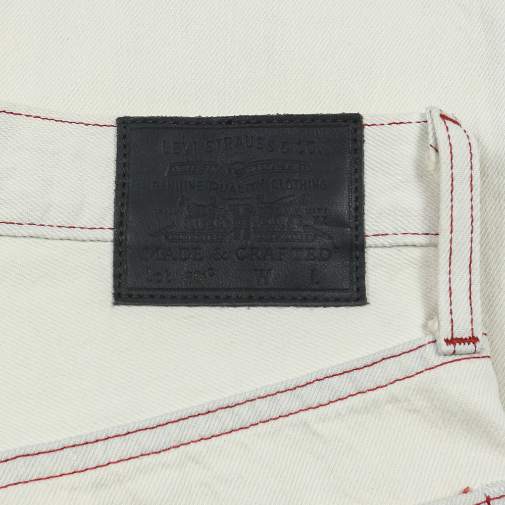 Levi's Made & Crafted 501 White Selvedge Denim Women Size 26