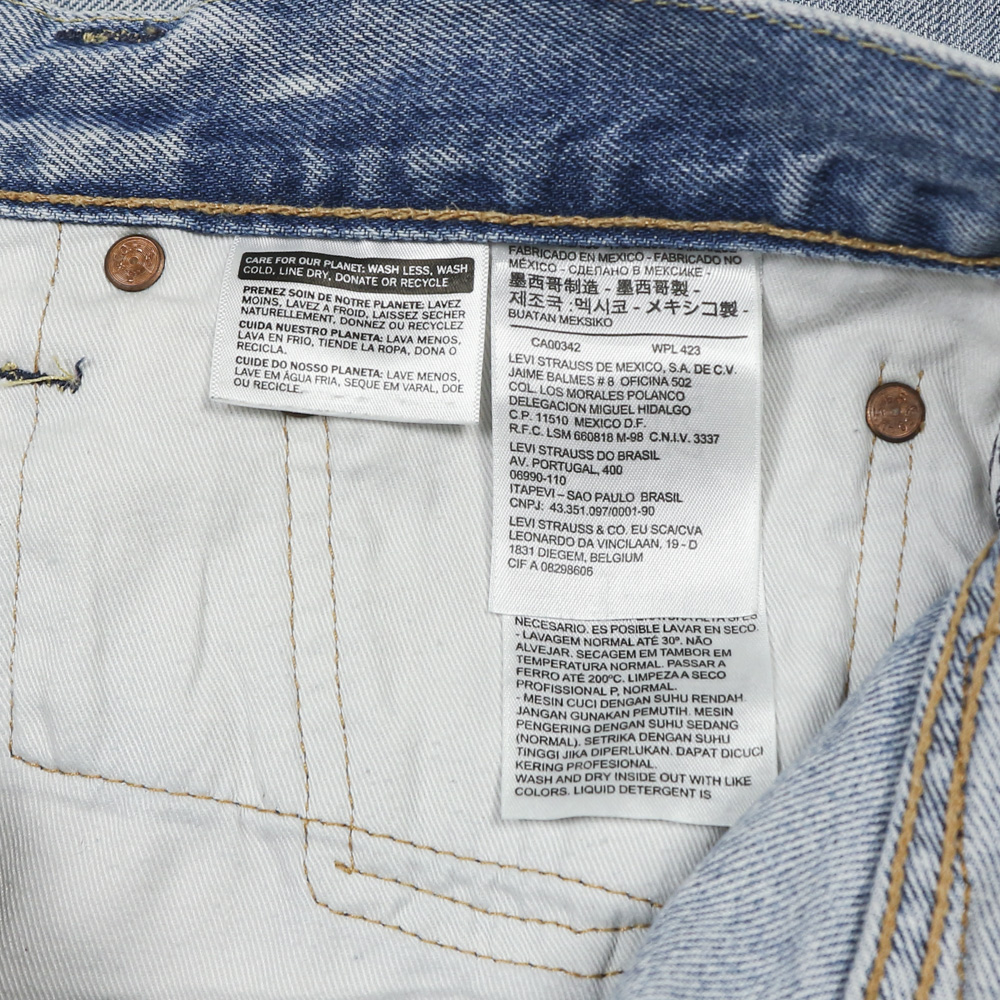 Levi's 511 Custom Patch Denim Jeans Size 34
