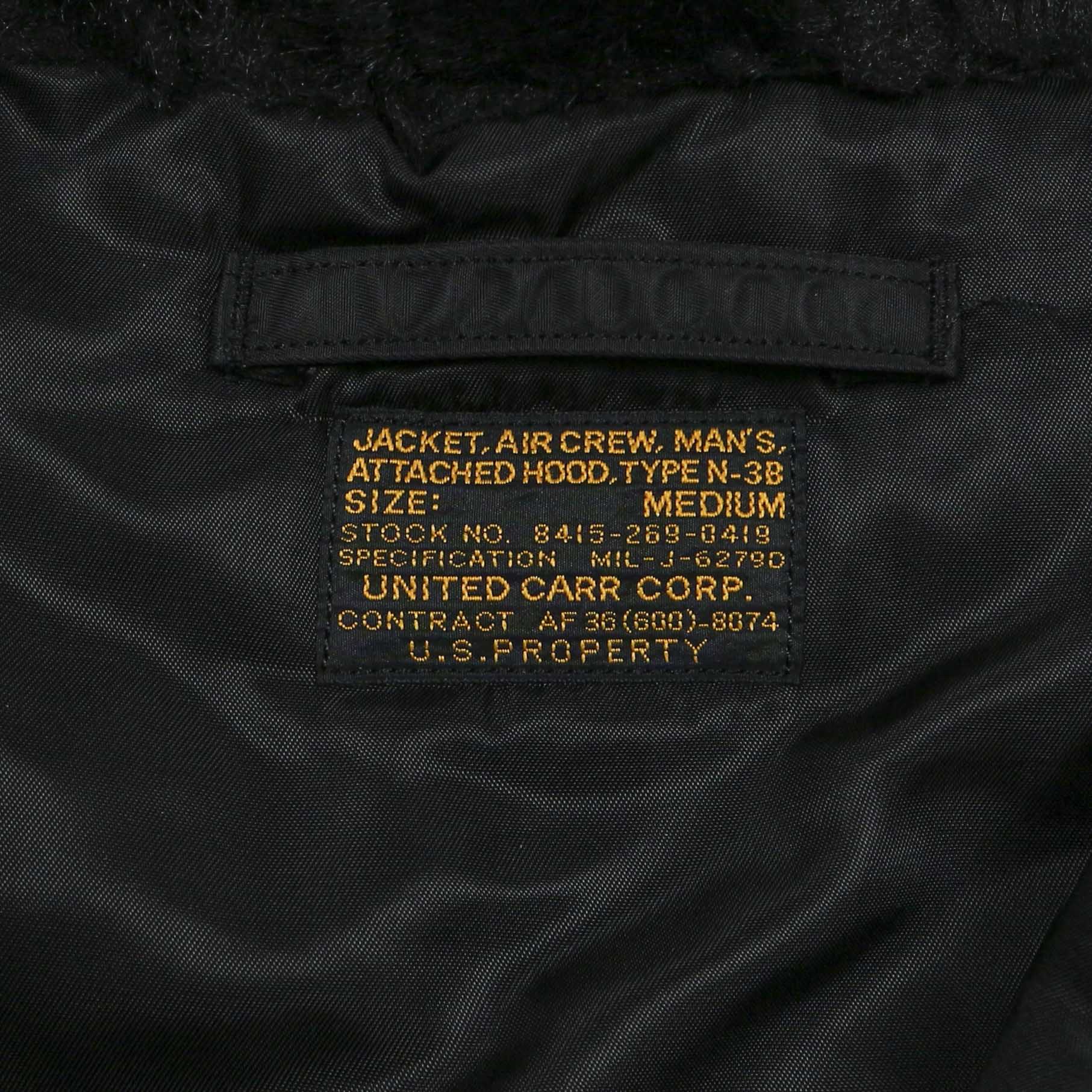 United Carr by Buzz Rickson's Type N-3B Jacket Size M