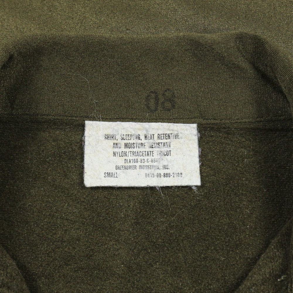 Vintage 80s U.S. Army Heat Retentive Shirt Size S