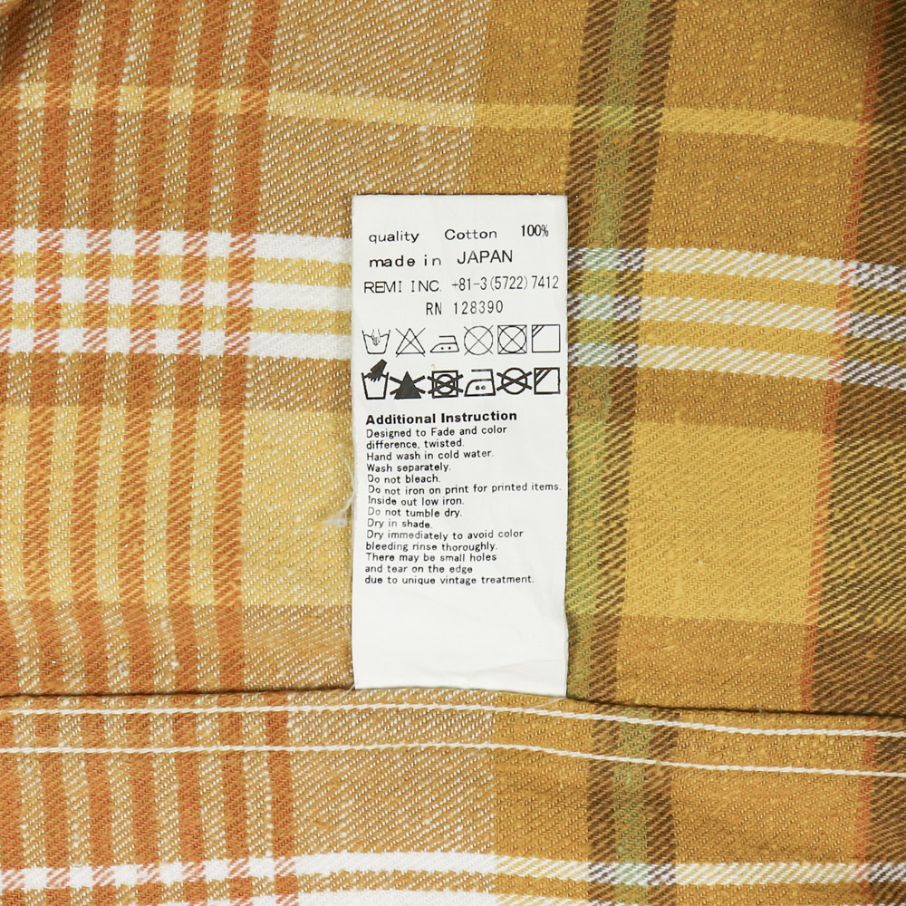 Remi Relief Made in Japan Flannel Shirt Size L