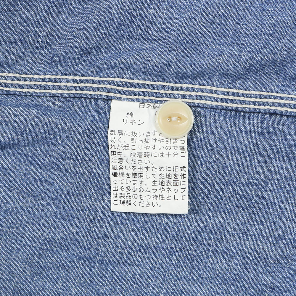 UES Mfg Made in Japan Chambray Work Shirt Size M