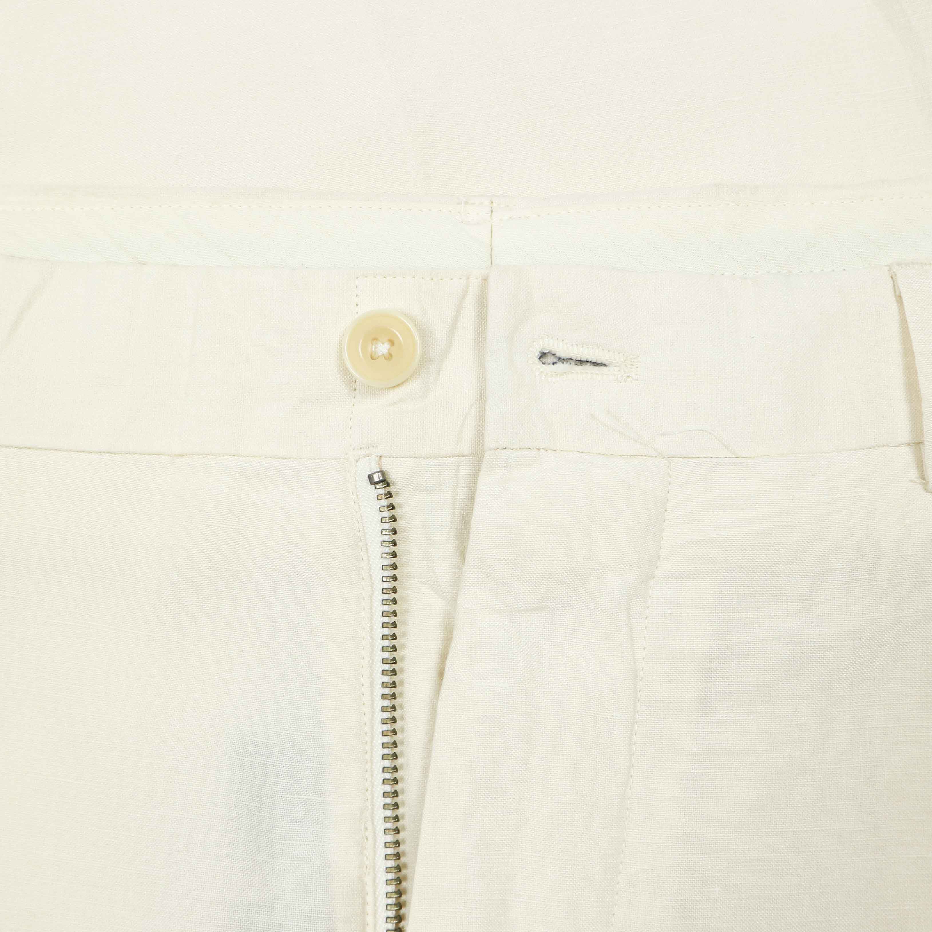 Polo Ralph Lauren Linen Silk Fabric White  Pants Size 35