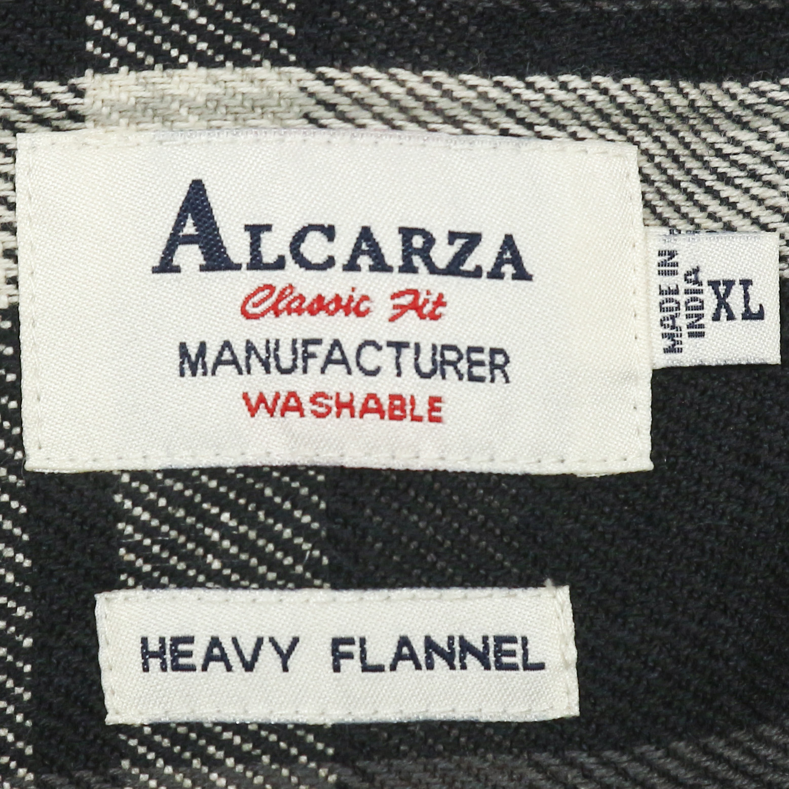 Alcarza Heavy Flannel Work Shirt Size XL
