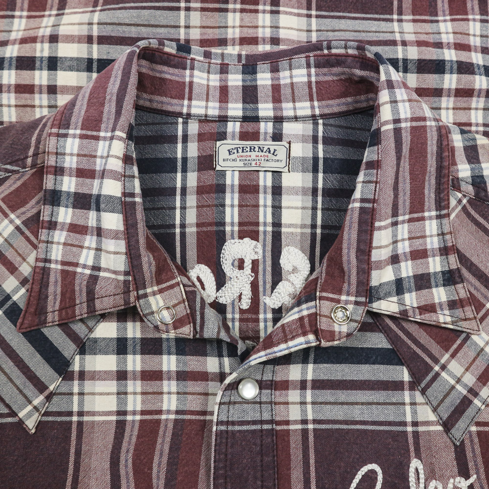 Eternal Japan Embroidery Western Shirt Size L