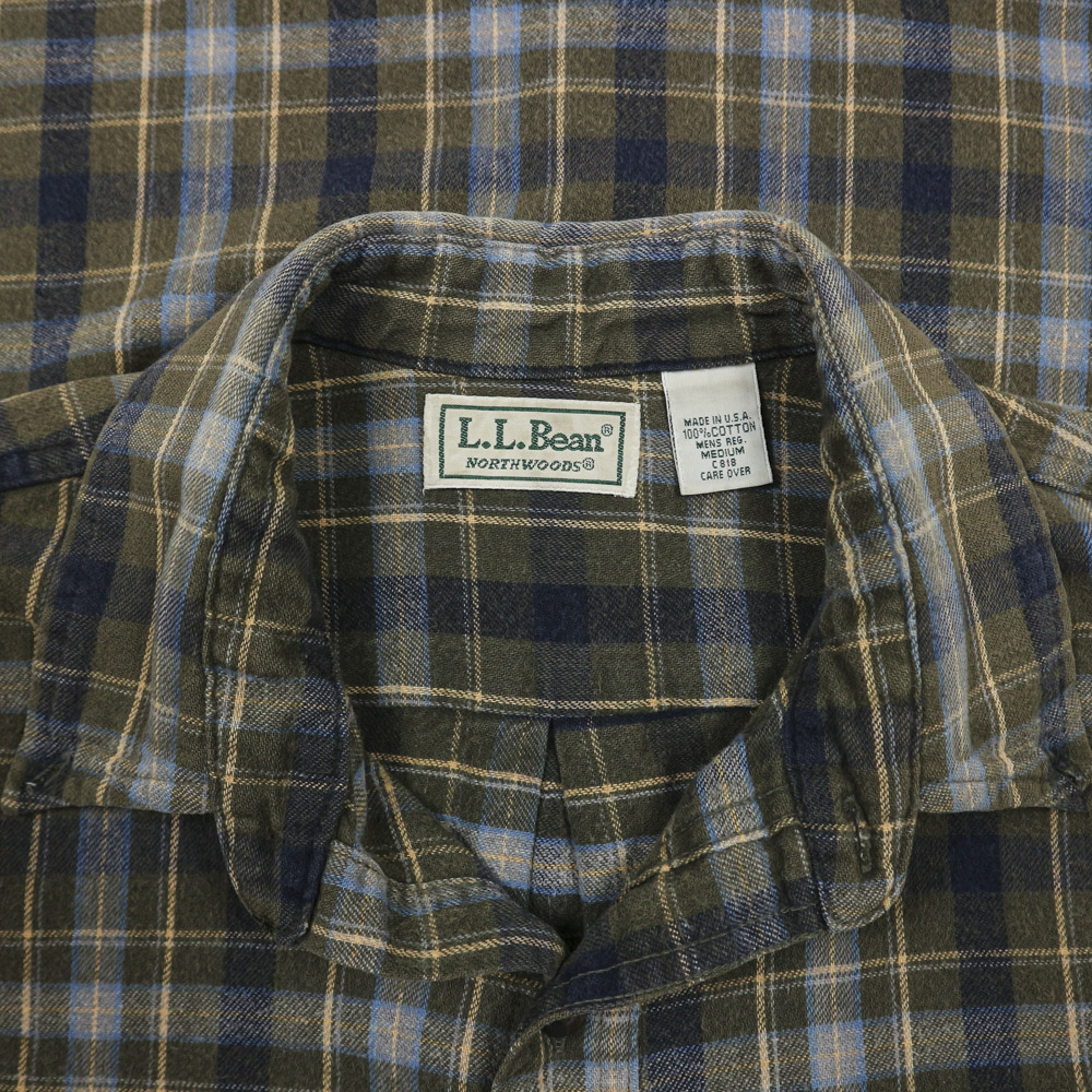 Vintage L.L.Bean Made in USA Flannel Shirt Size M