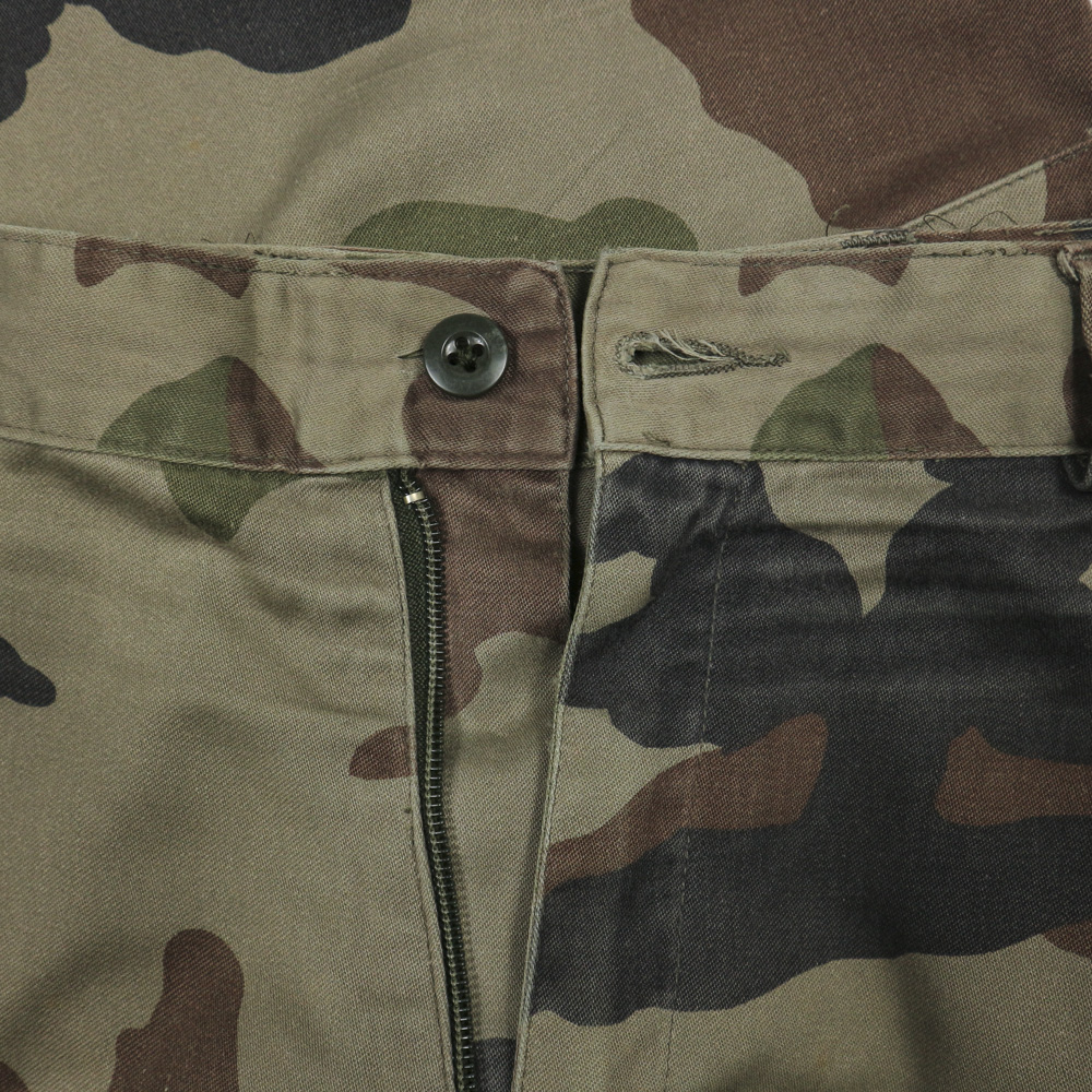 90s French Army Camo Combat Trousers Size 32