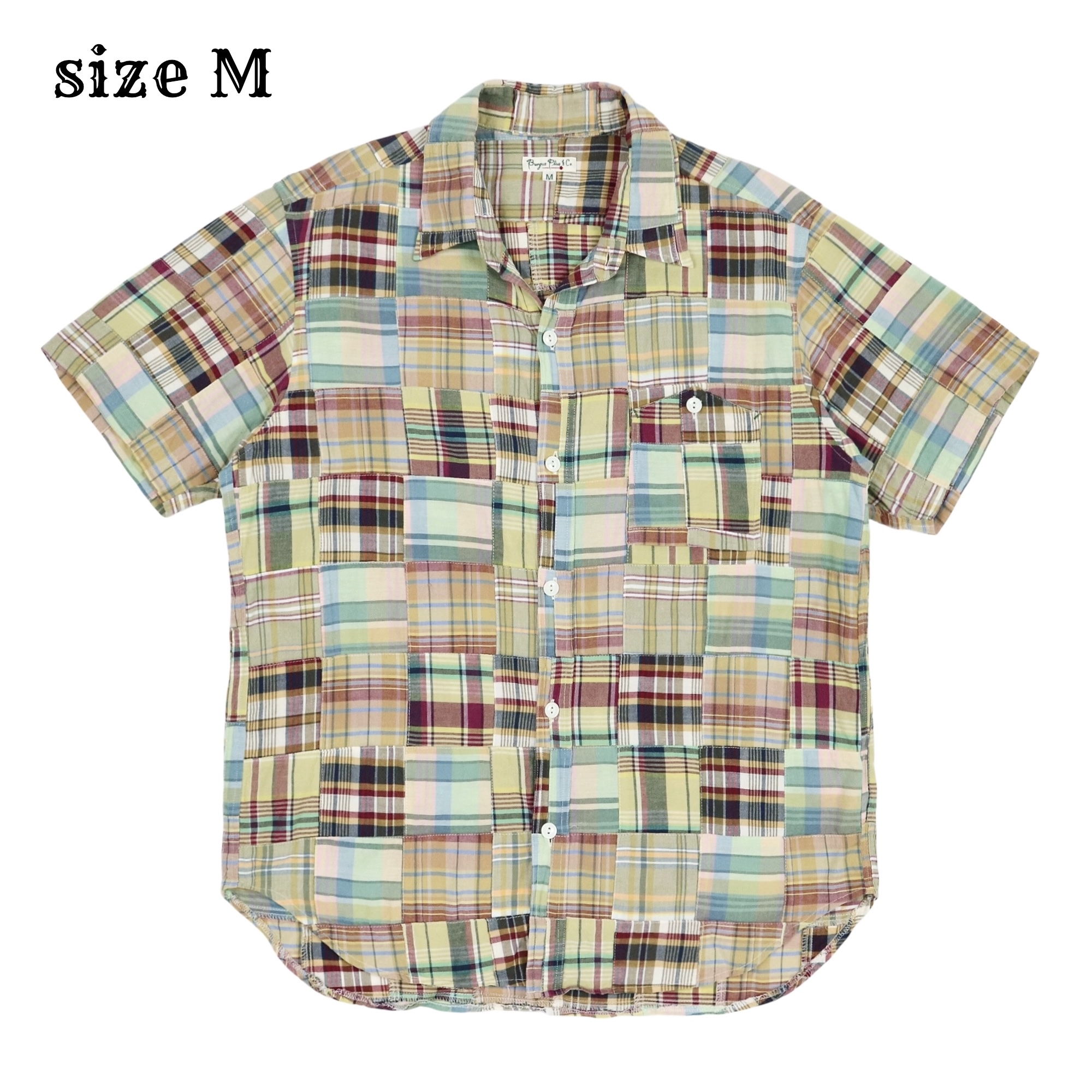 Burgus Plus Japan Patchwork Shirt S/S Size M